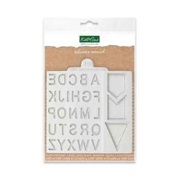 Silikonform - Wimpel mit Grossbuchstaben